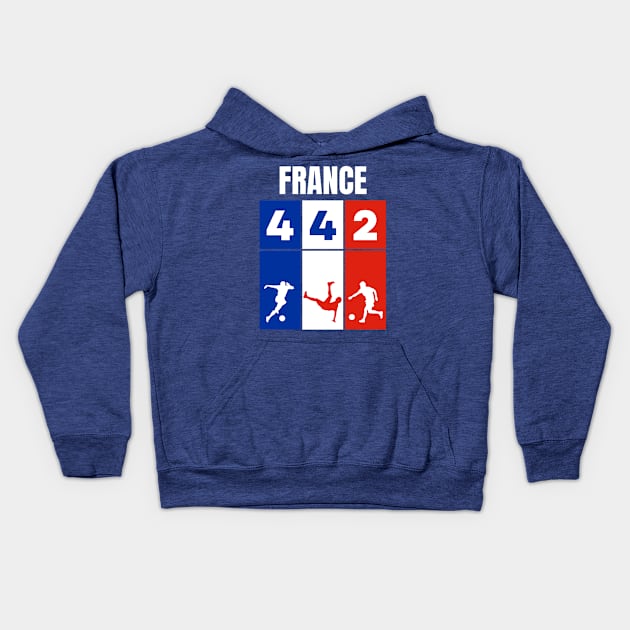 SCNT008 - France Formation Kids Hoodie by Tee Vibes Co.